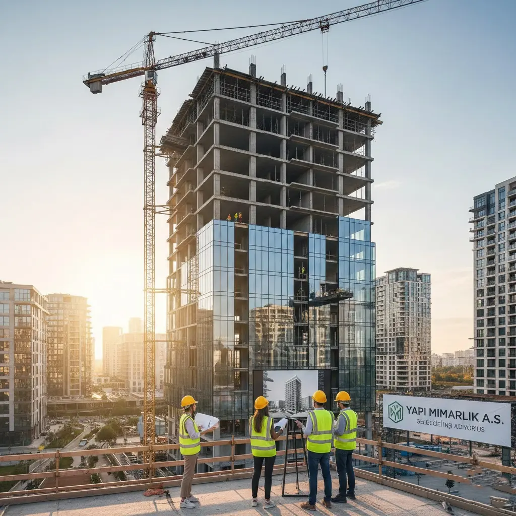 Berçem İnşaat tarafından Kıbrıs'ta gerçekleştirilen modern yapı projesi