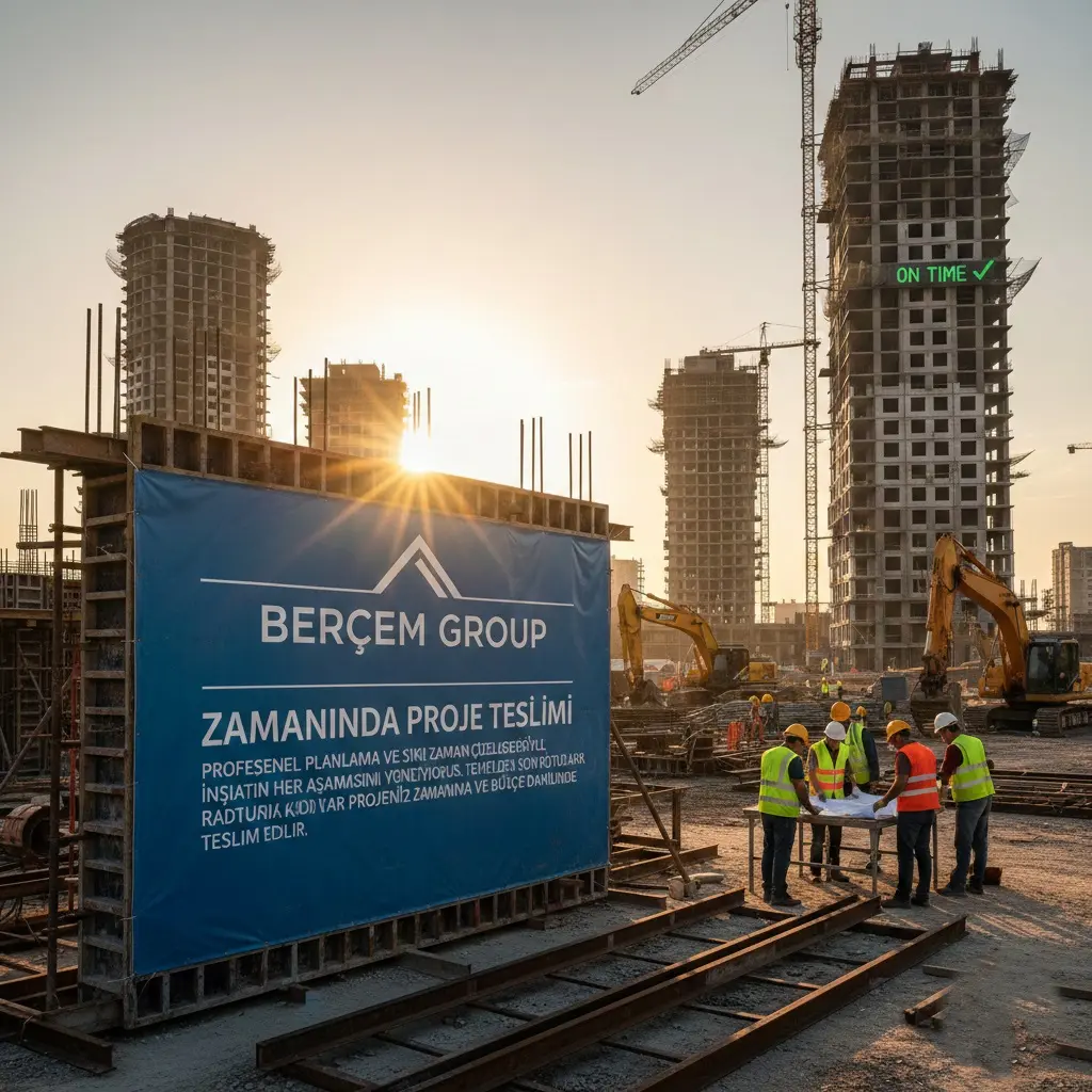 Berçem İnşaat tarafından Kıbrıs'ta zamanında teslim edilen konut inşaat projesi