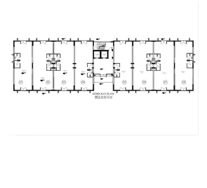 Berçem İnşaat Balıkesir Projesi Kıbrıs zemin kat planı