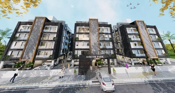 Berçem İnşaat Berçem Park Projesi Kıbrıs dış cephe görünümü 2