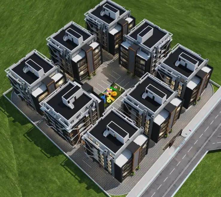 Berçem İnşaat Berçem Park Projesi Kıbrıs modern konut blokları