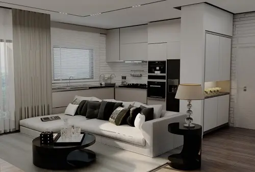 Berçem İnşaat Terra House Projesi Kıbrıs modern salon