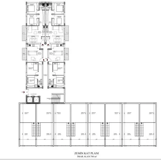 Berçem İnşaat VIA 360 Dedeoğlu Projesi Kıbrıs kat plan ve mimari görseli